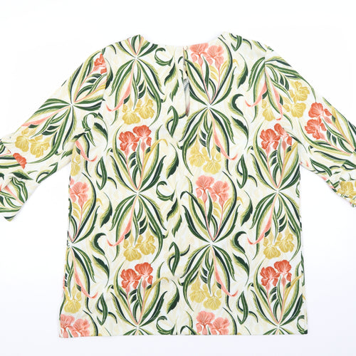 NEXT Womens Ivory Floral  Tunic Blouse Size 16