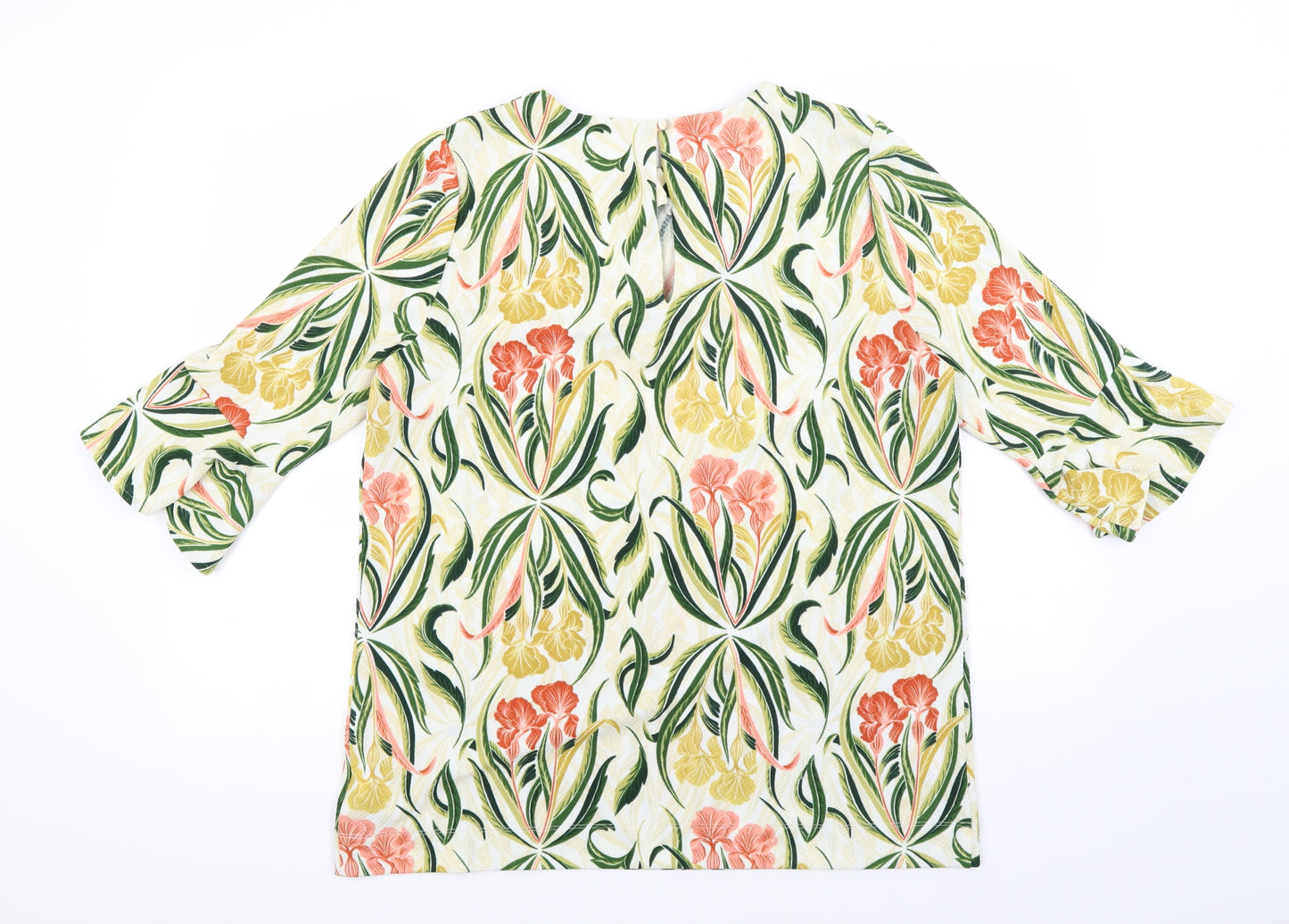 NEXT Womens Ivory Floral  Tunic Blouse Size 16