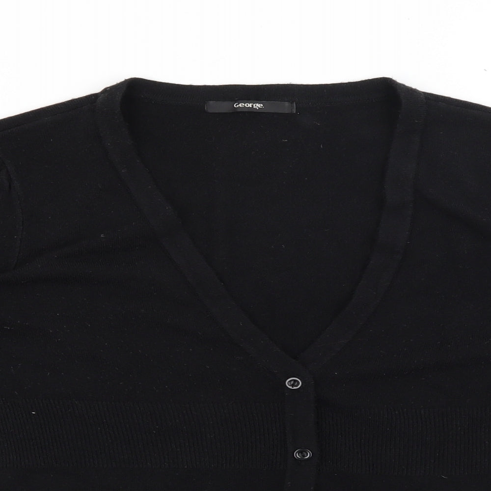 George Womens Black   Cardigan Jumper Size 8