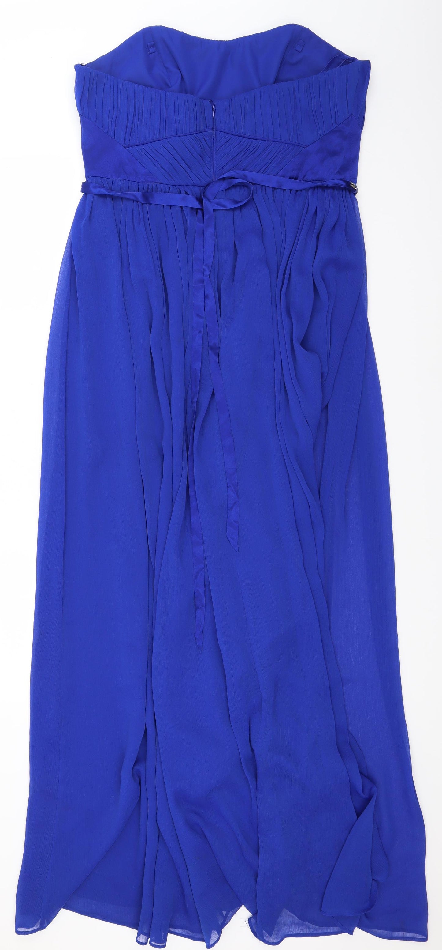 Coast Womens Blue   Ball Gown  Size 16  - Strapless