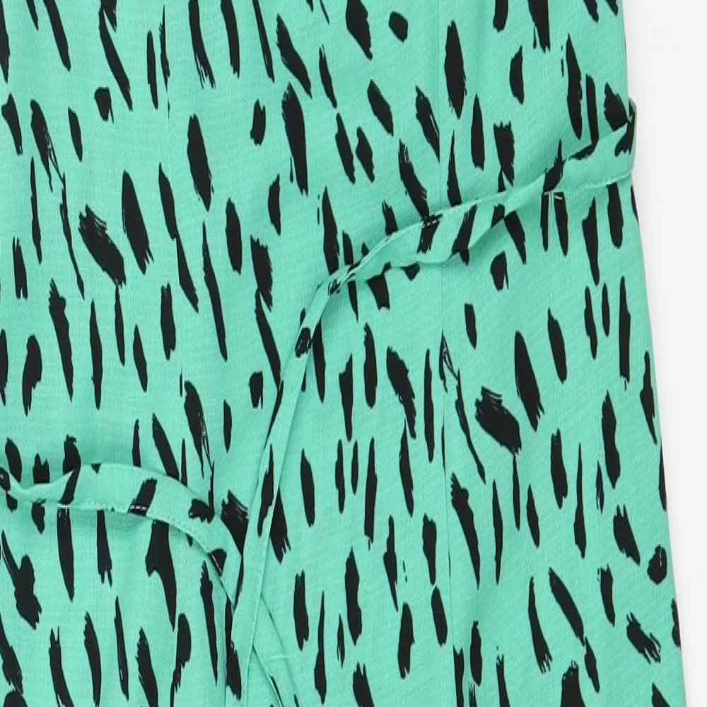 Primark Womens Green Polka Dot  Slip Dress  Size 6  - Mint Green