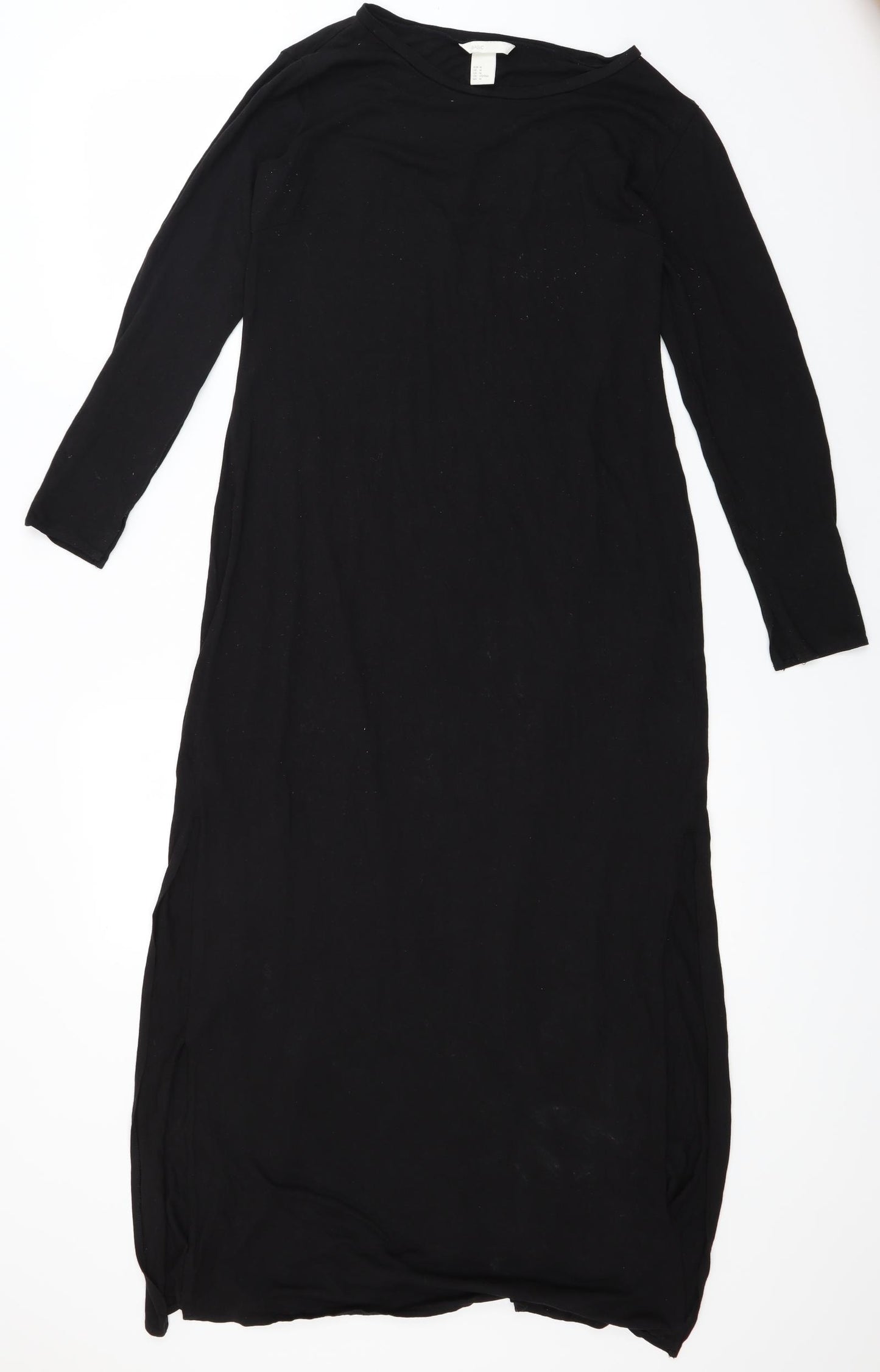 H&M Womens Black   Fit & Flare  Size M  - Split Sides