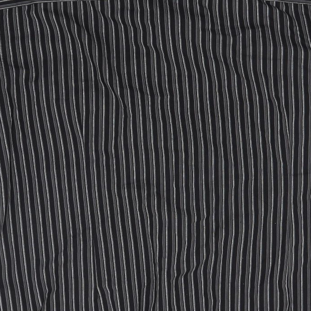Kangol Mens Black Striped   Button-Up Size L  - Military Style
