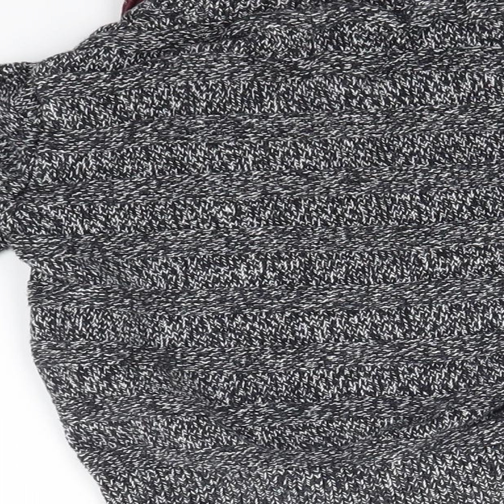F&F Boys Grey  Knit Pullover Jumper Size 2-3 Years  - shirt collar insert
