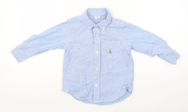 Gap Boys Blue Basic Button-Up Size 2 Years