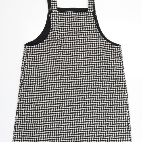 NEXT Girls Black Houndstooth  A-Line  Size 15 Years