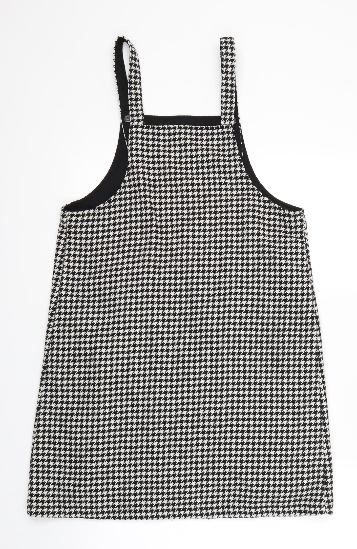 NEXT Girls Black Houndstooth  A-Line  Size 15 Years
