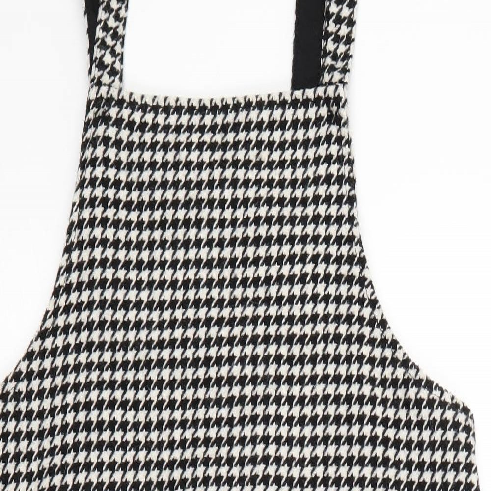 NEXT Girls Black Houndstooth  A-Line  Size 15 Years