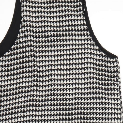 NEXT Girls Black Houndstooth  A-Line  Size 15 Years