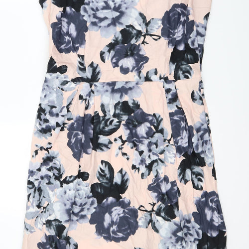 Autonomy Womens Pink Floral  Fit & Flare  Size 16