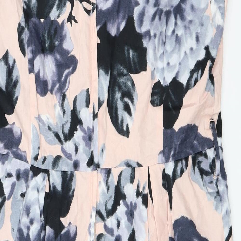 Autonomy Womens Pink Floral  Fit & Flare  Size 16