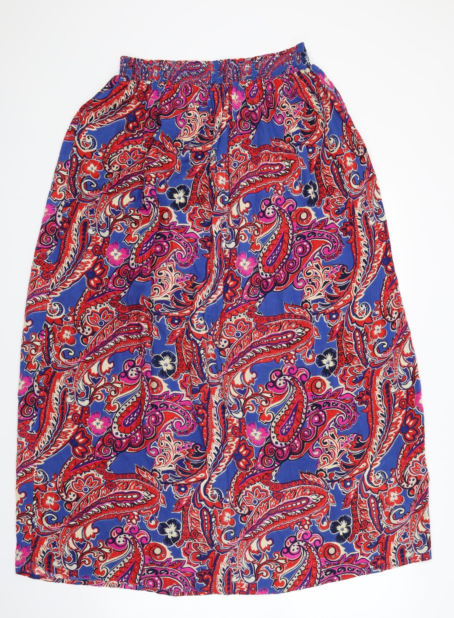 NEXT Womens Red Paisley  Maxi Skirt Size 10