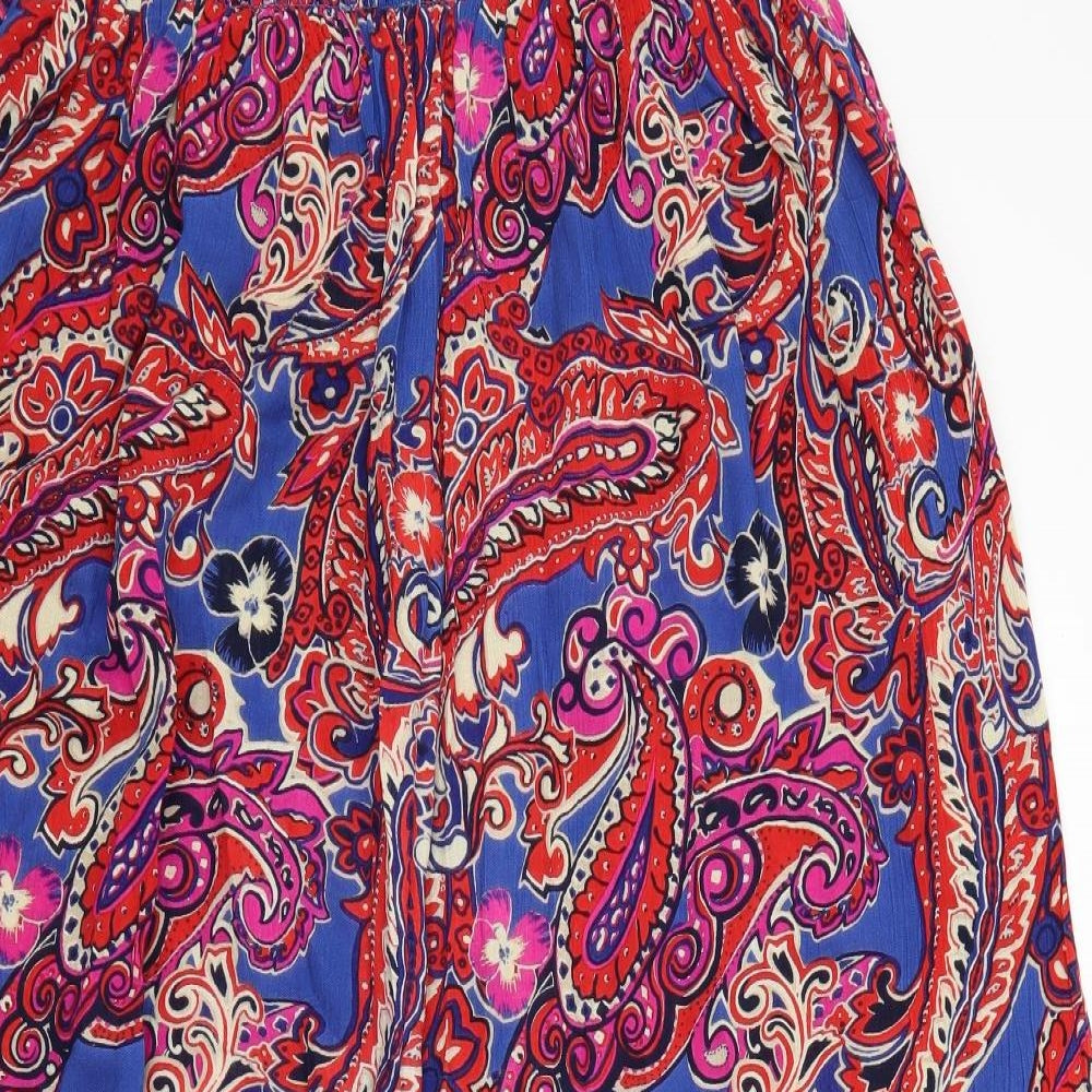 NEXT Womens Red Paisley  Maxi Skirt Size 10