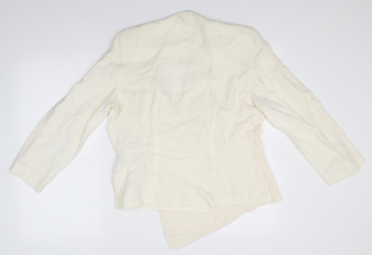 Joyce Ridings Womens Ivory   Wrap Jumper Size 12