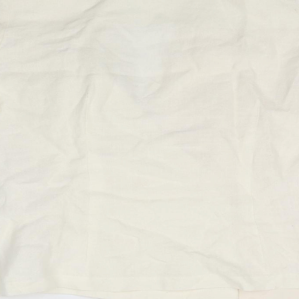 Joyce Ridings Womens Ivory   Wrap Jumper Size 12