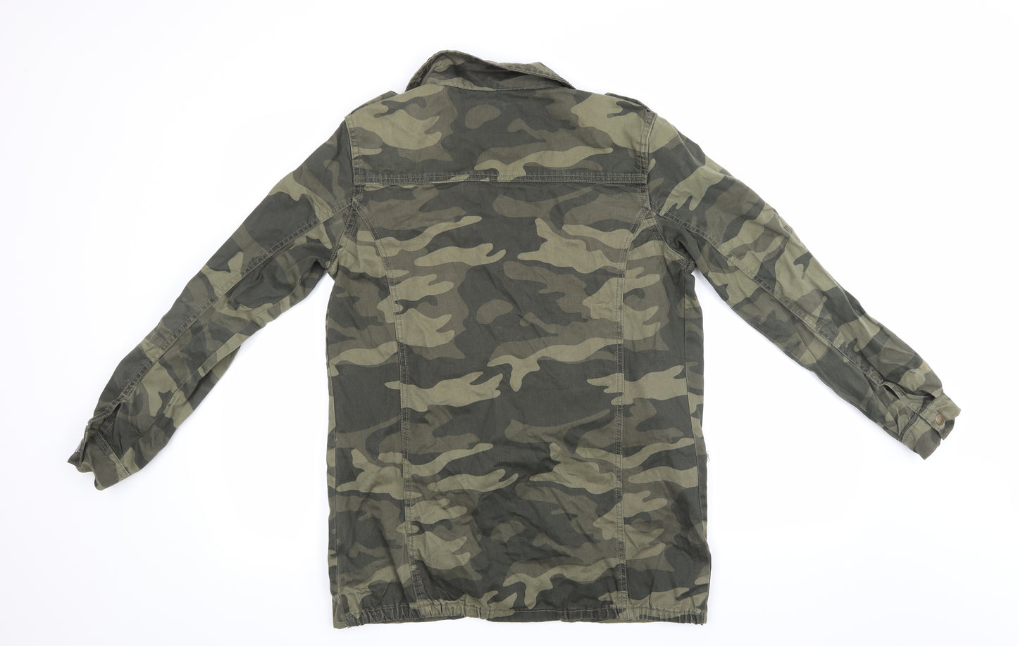 Parisian Collection Womens Multicoloured Camouflage  Military Jacket Jacket Size 8