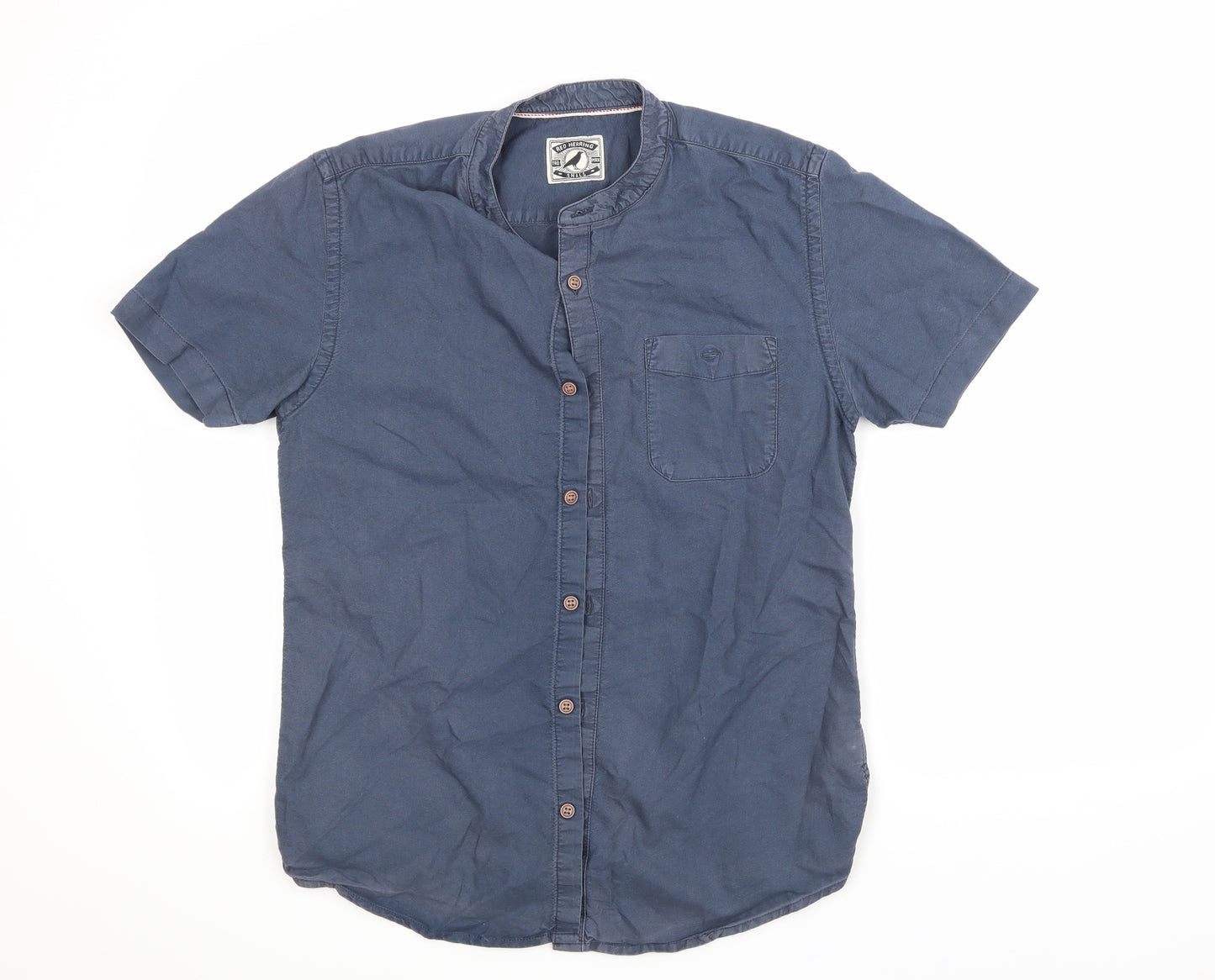Red Herring Mens Blue    Button-Up Size S