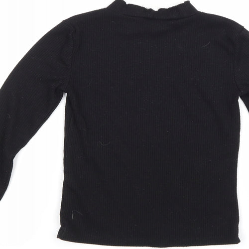 F&F Girls Black   Pullover Jumper Size 7-8 Years