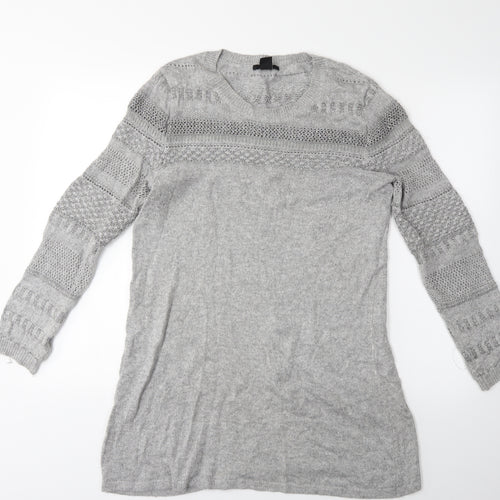 H&M Womens Grey   Pullover Jumper Size M