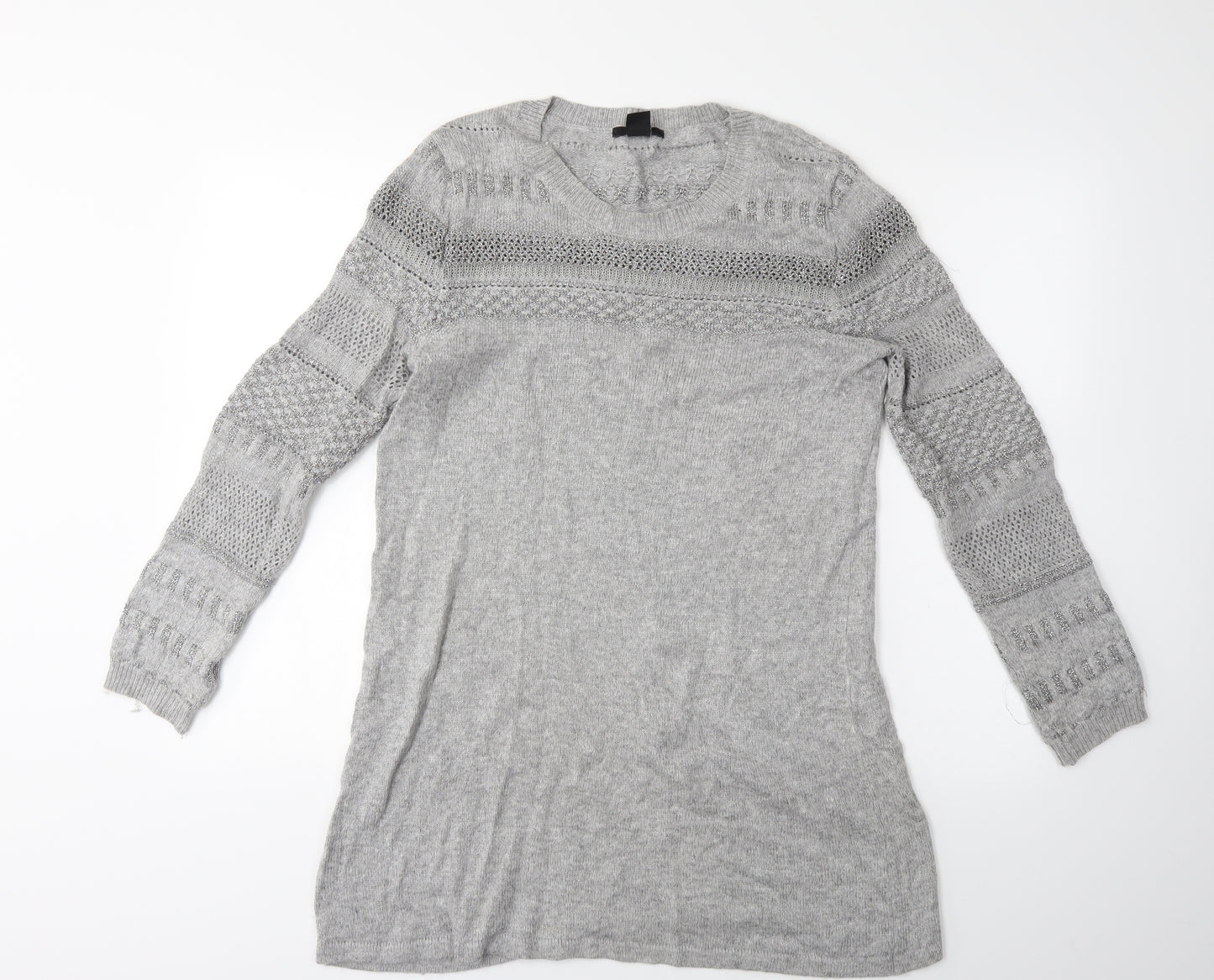 H&M Womens Grey   Pullover Jumper Size M