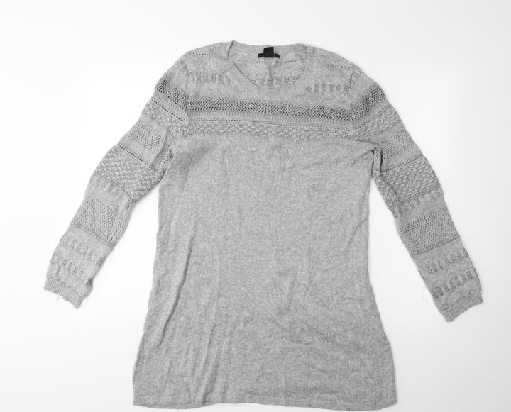 H&M Womens Grey   Pullover Jumper Size M
