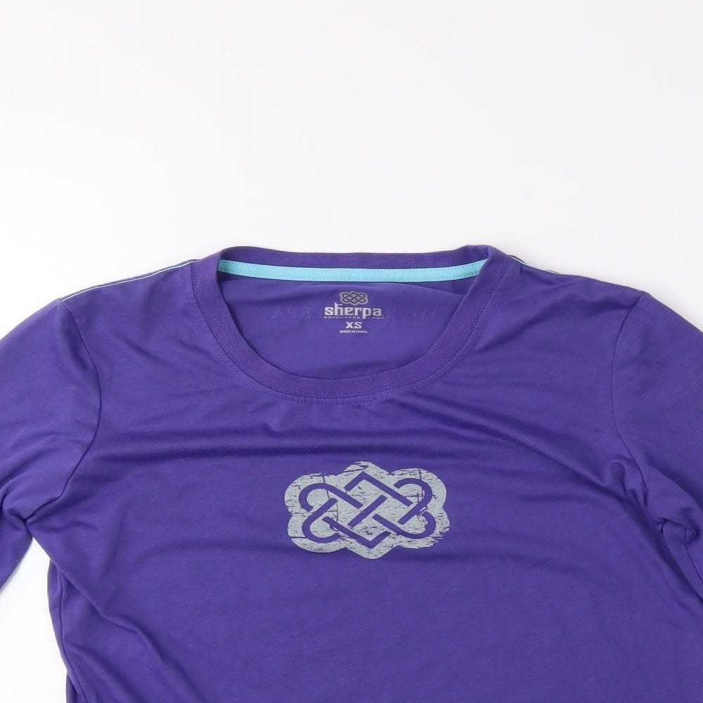 Sherpa Womens Purple   Basic Casual Size XS