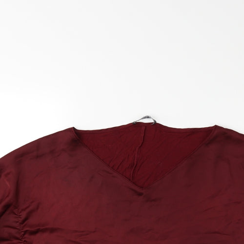 Mango Womens Red   Basic Blouse Size L
