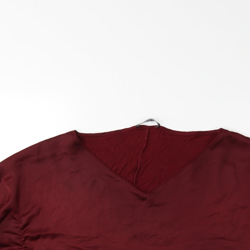 Mango Womens Red   Basic Blouse Size L