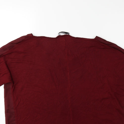 Mango Womens Red   Basic Blouse Size L
