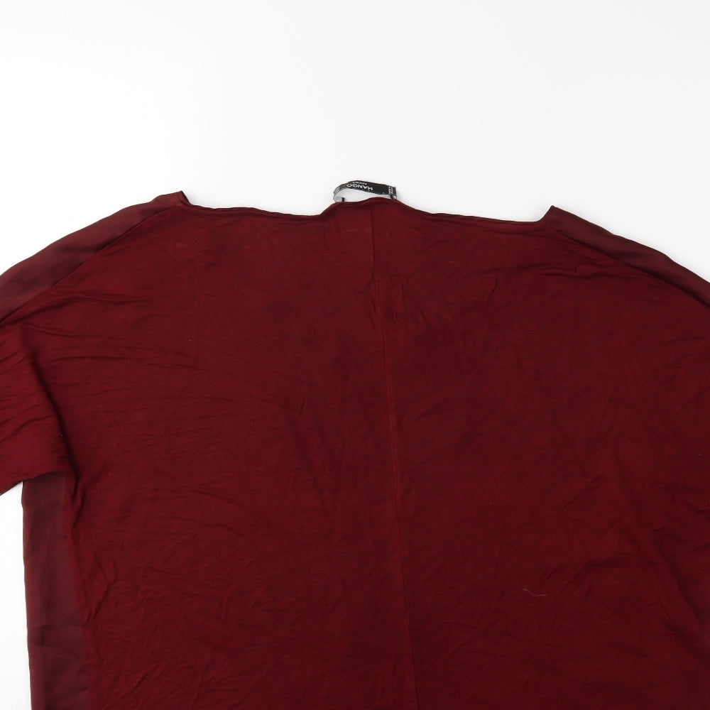 Mango Womens Red   Basic Blouse Size L