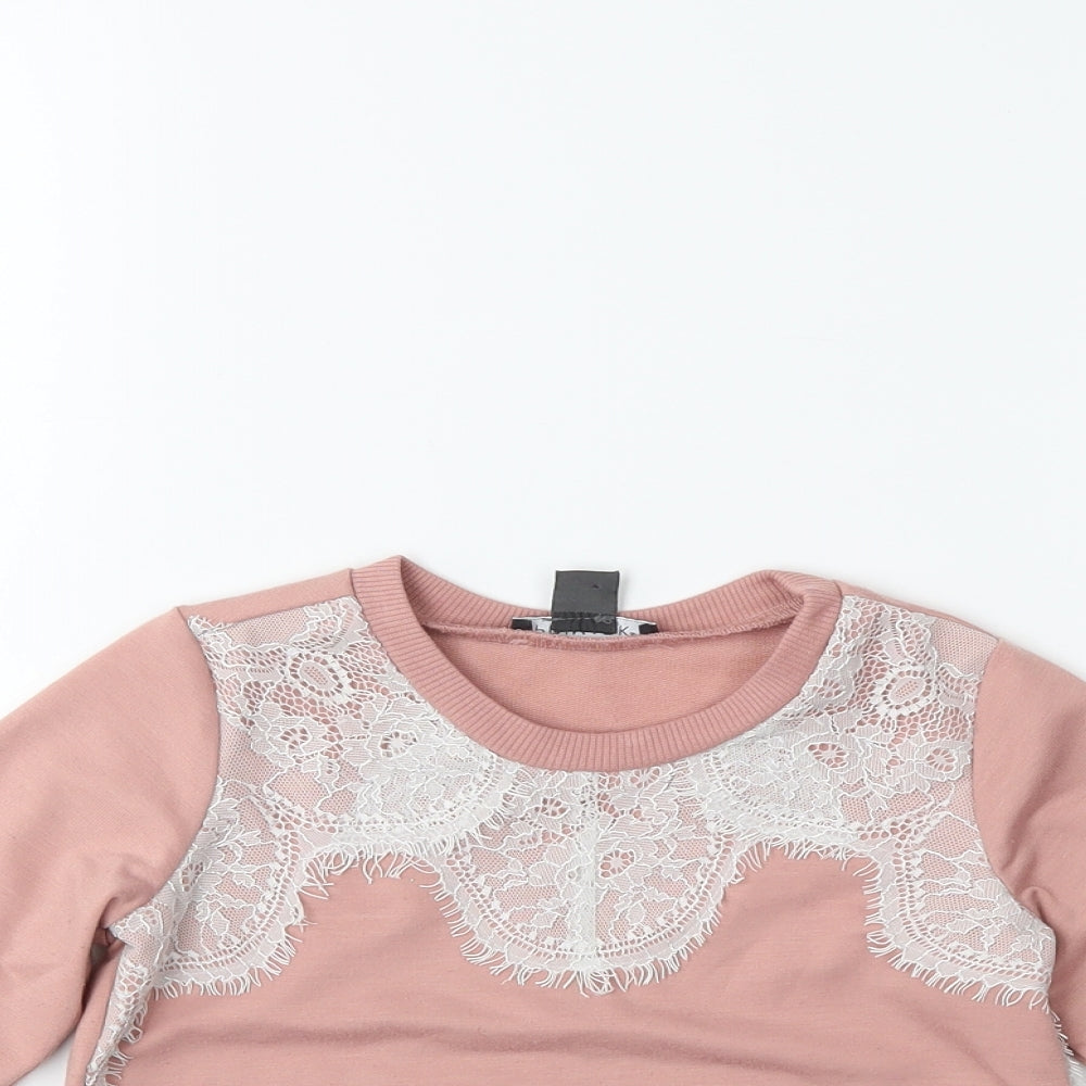Primark Girls Pink   Pullover Jumper Size 3-4 Years
