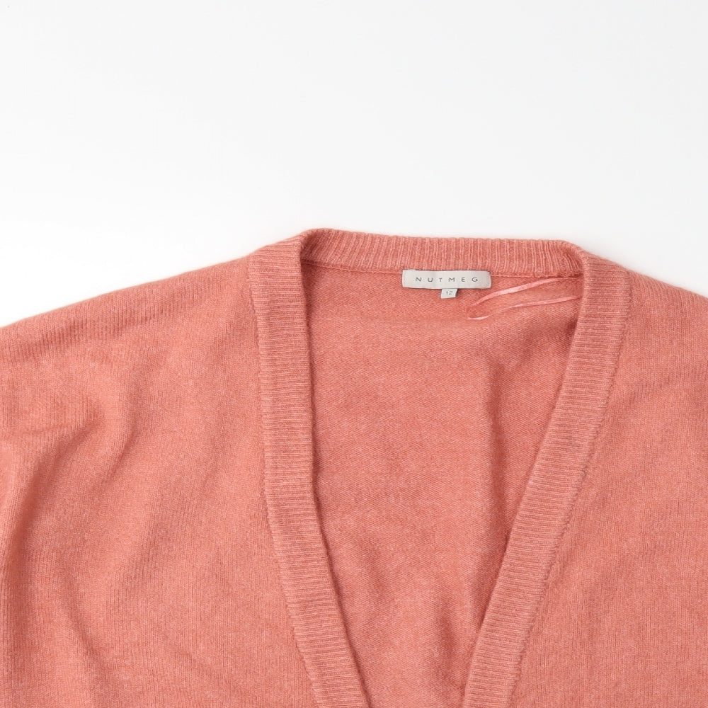 Nutmeg Womens Pink   Cardigan Jumper Size 12