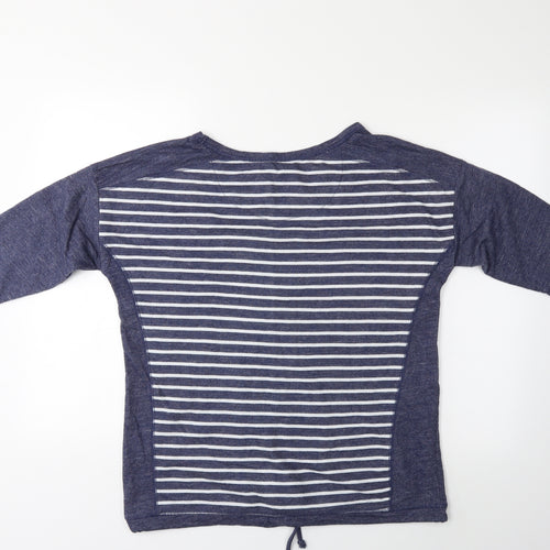 NX sport Womens Blue Striped  Pullover Jumper Size 10