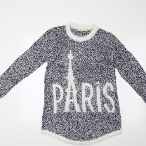L.I.N.H.H. Womens Blue   Pullover Jumper Size M