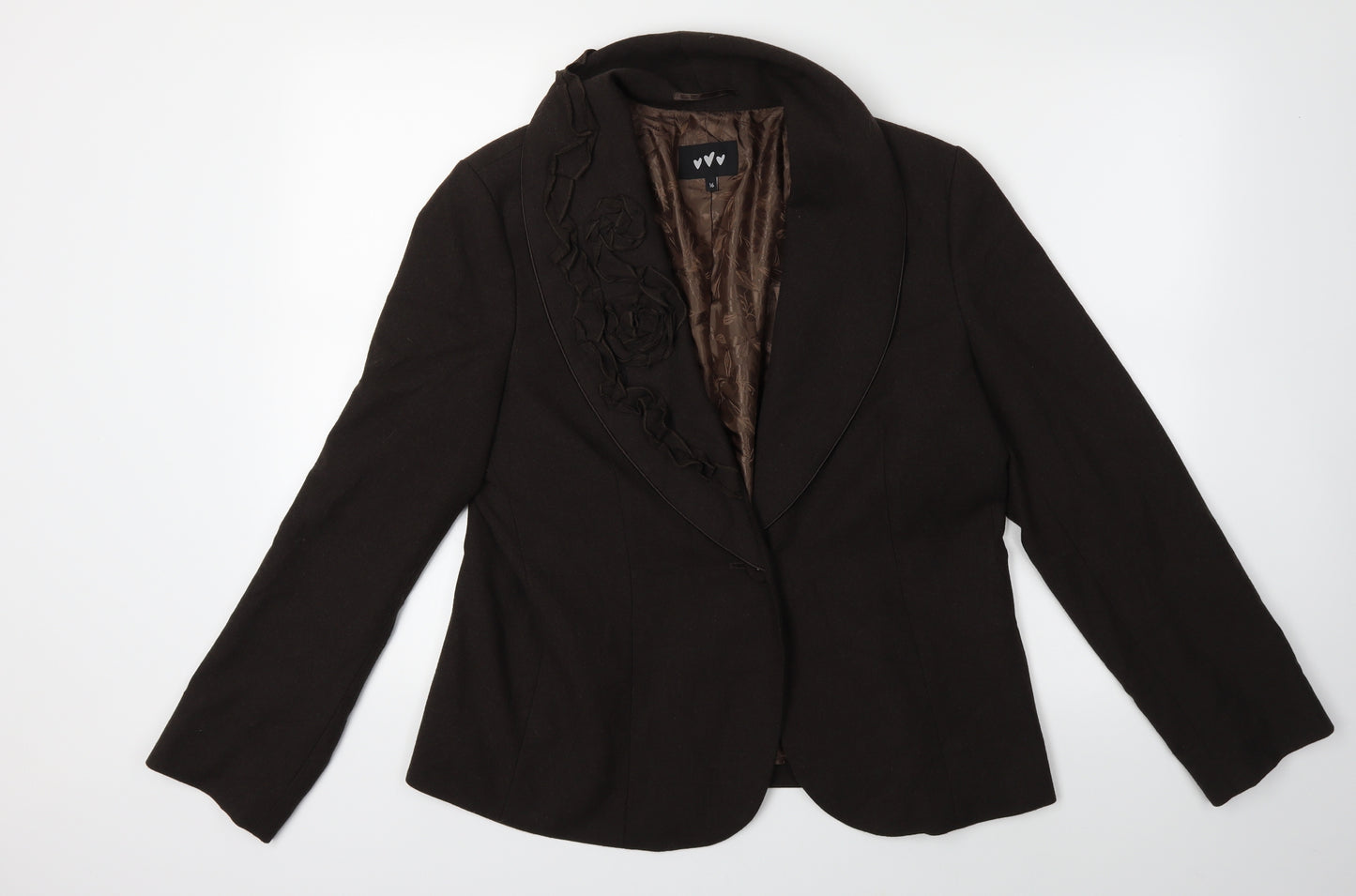 Per Una Womens Brown   Jacket Blazer Size 16