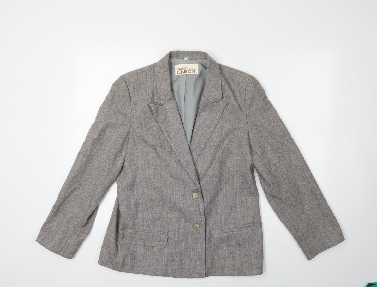 Edinburgh Woolen Mill  Womens Grey   Jacket Suit Jacket Size 14