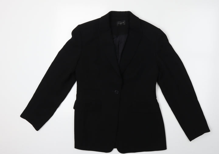Linea Womens Black Jacket Suit Jacket Size 12
