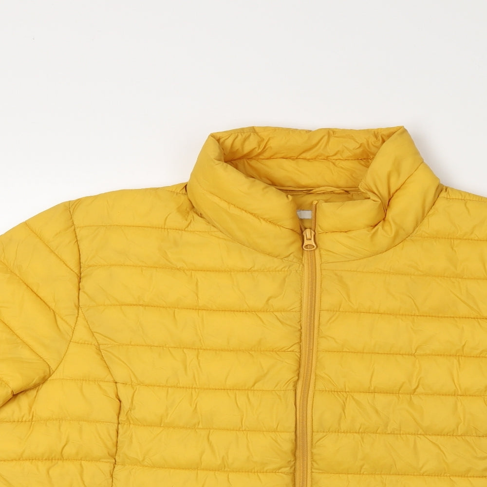 George Womens Yellow   Puffer Jacket Coat Size 22