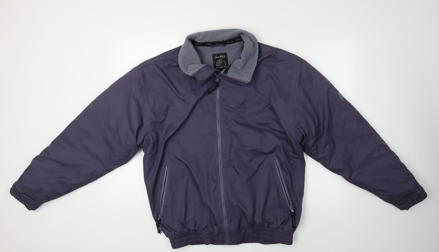 Jack Murphy Mens Blue   Windbreaker Jacket Size M