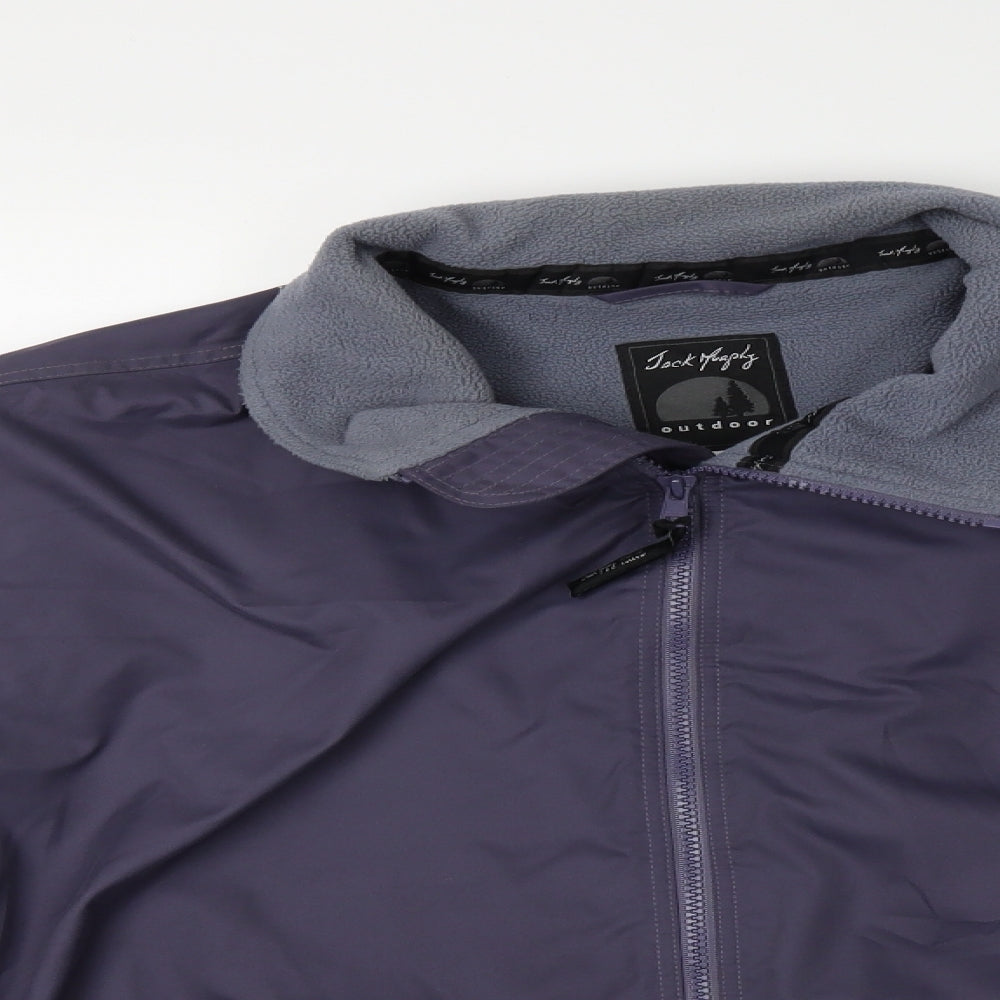 Jack Murphy Mens Blue   Windbreaker Jacket Size M