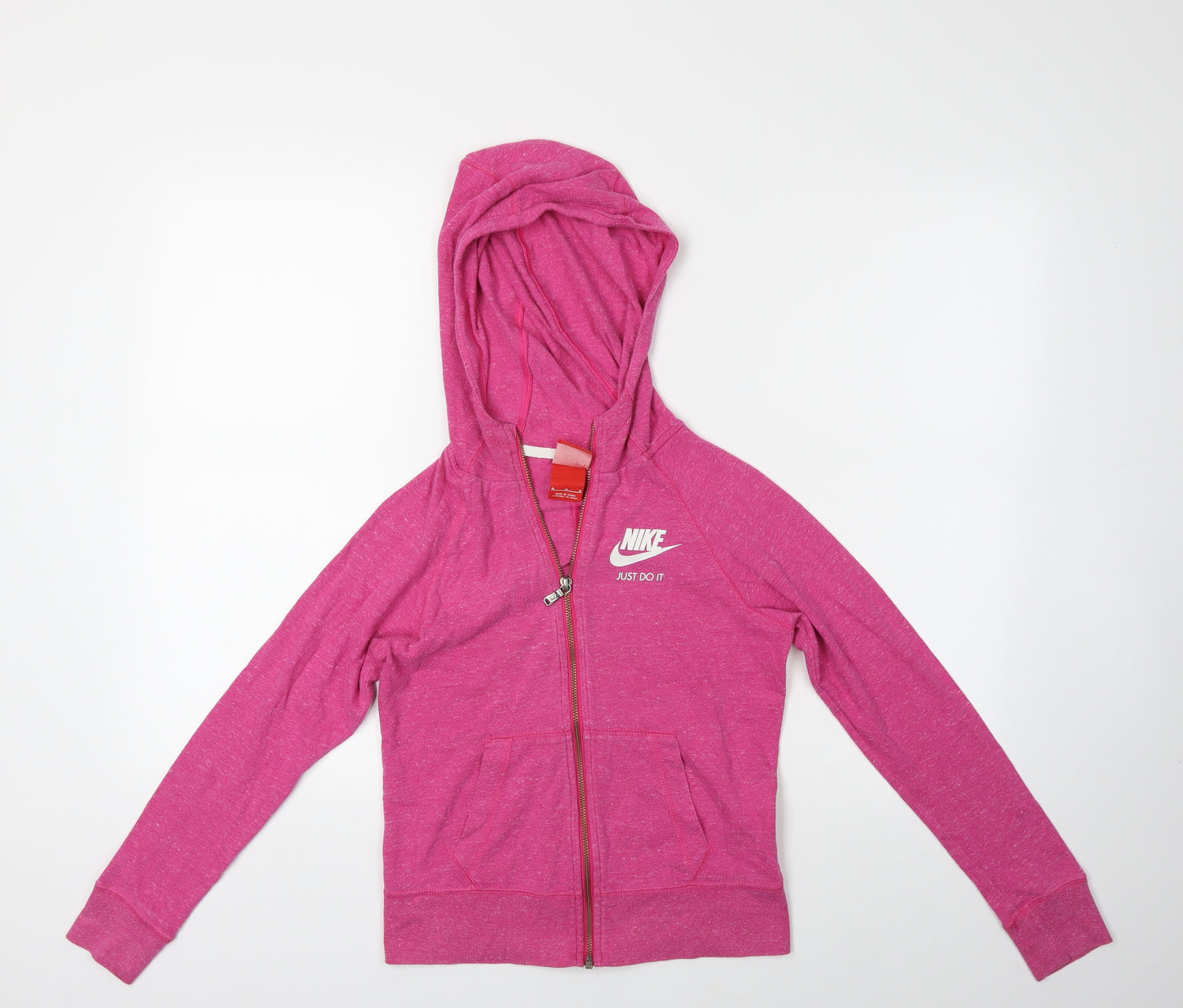 Nike Womens Pink   Full Zip Hoodie Size M