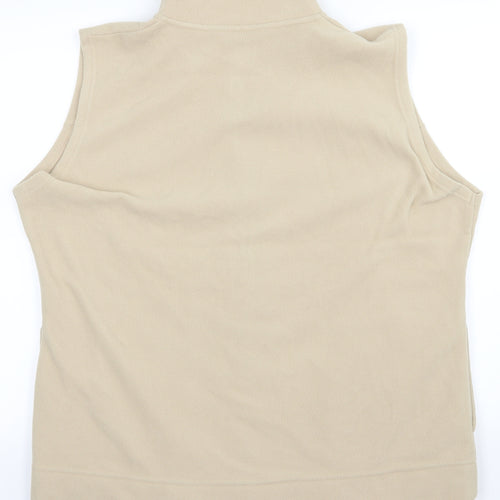 Isle Essentials Mens Beige   Vest Jumper Size M