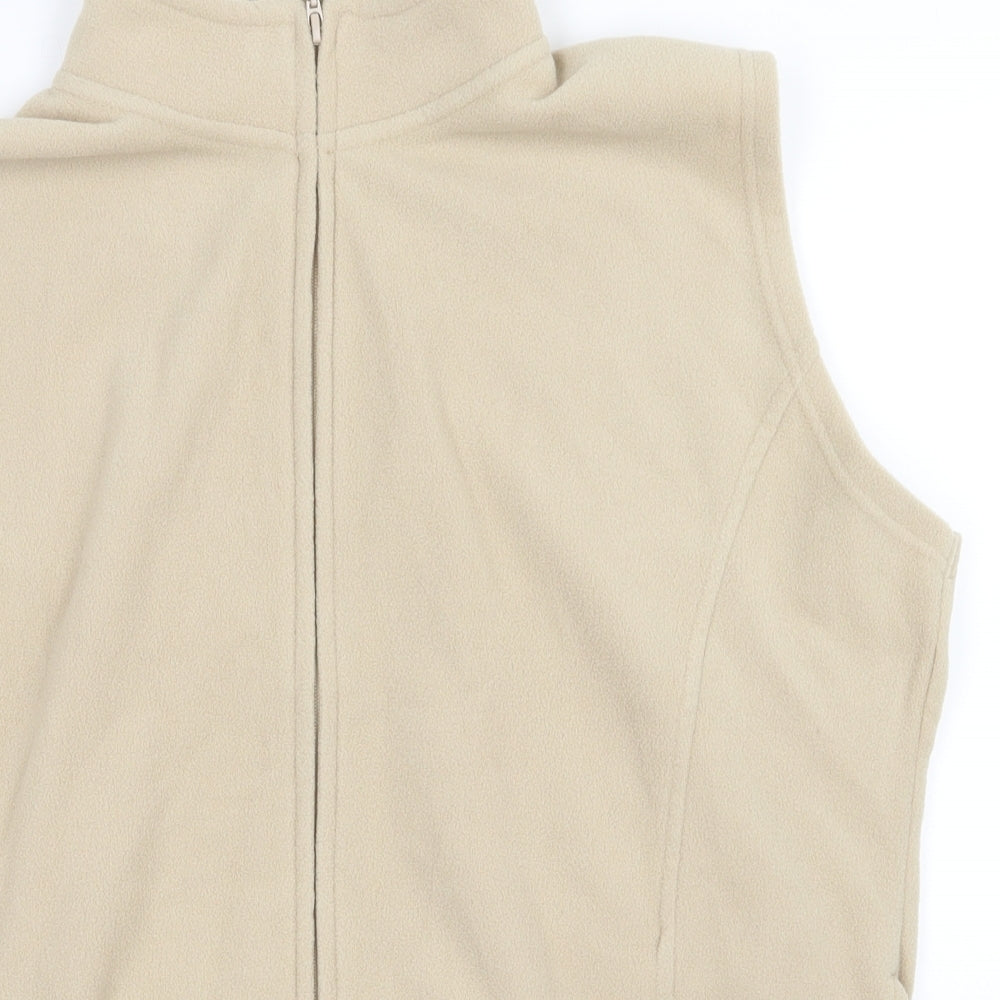 Isle Essentials Mens Beige   Vest Jumper Size M