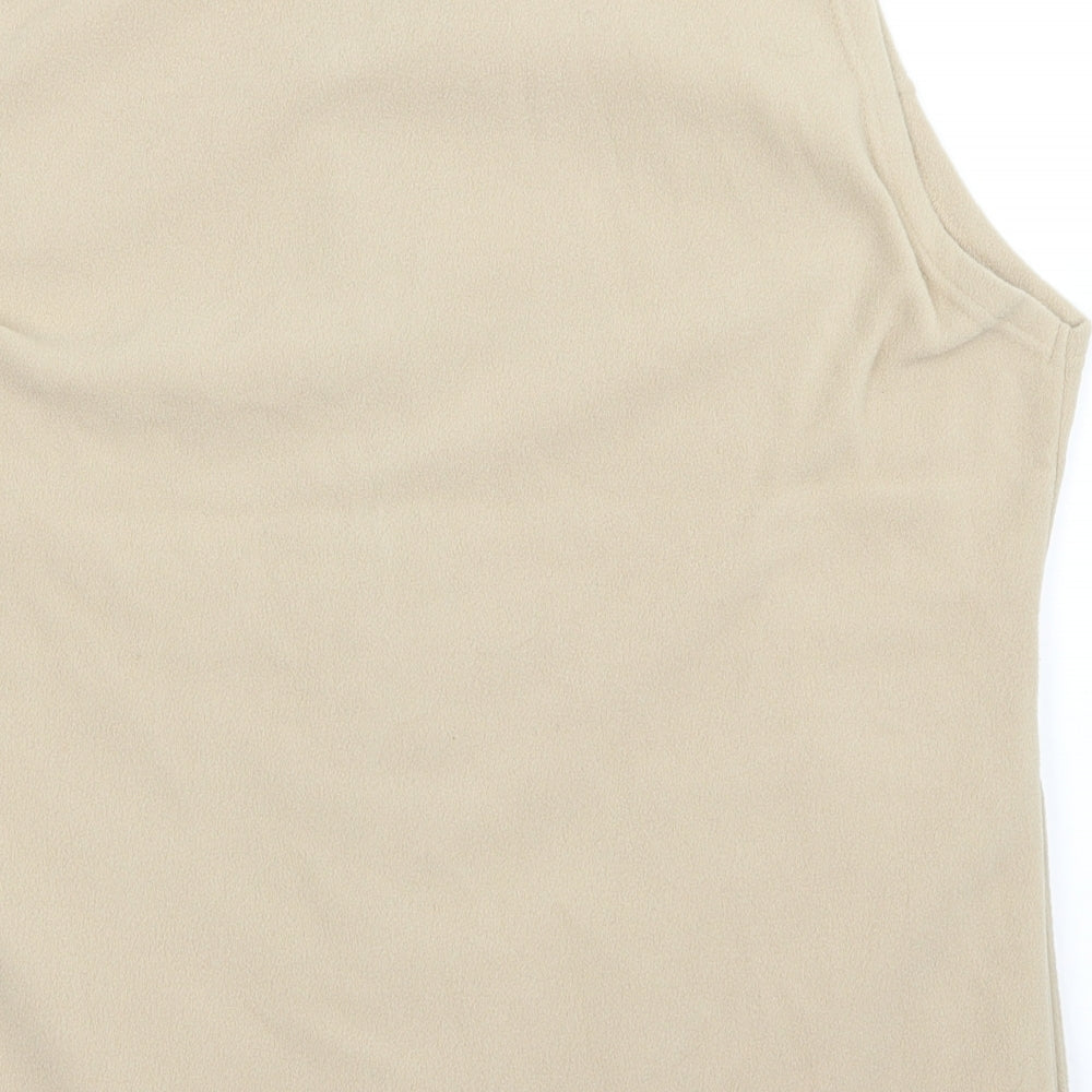Isle Essentials Mens Beige   Vest Jumper Size M