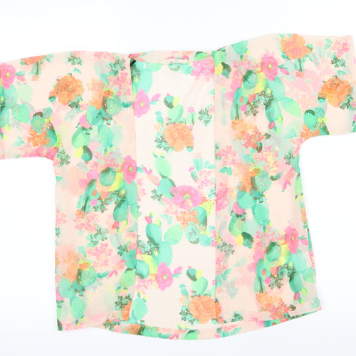 H&M Girls Green Floral  Basic Casual Size 6-7 Years