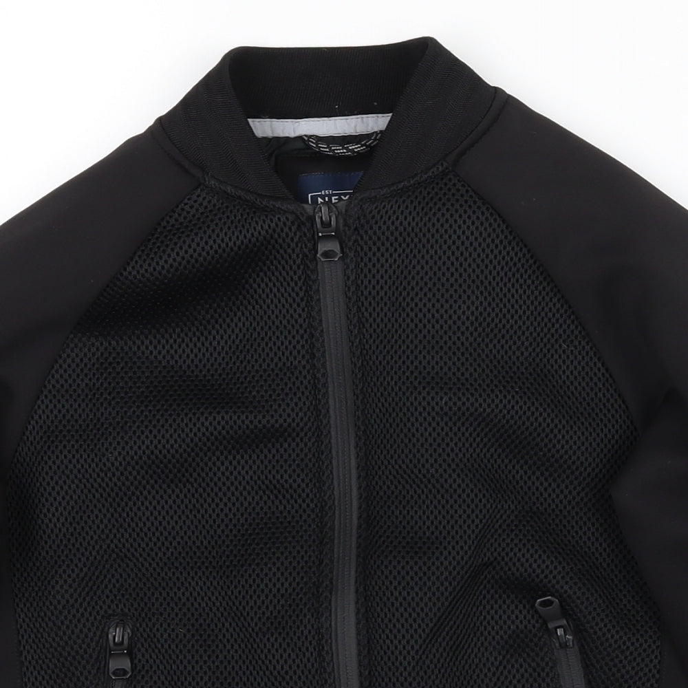 NEXT Boys Black   Basic Coat Coat Size 8 Years