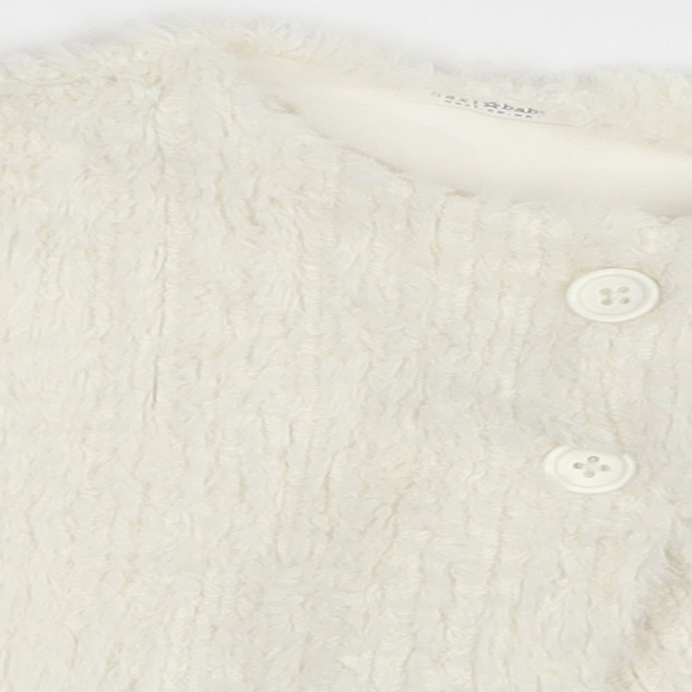 NEXT Baby Baby White   Basic Coat Jacket Size 3-6 Months