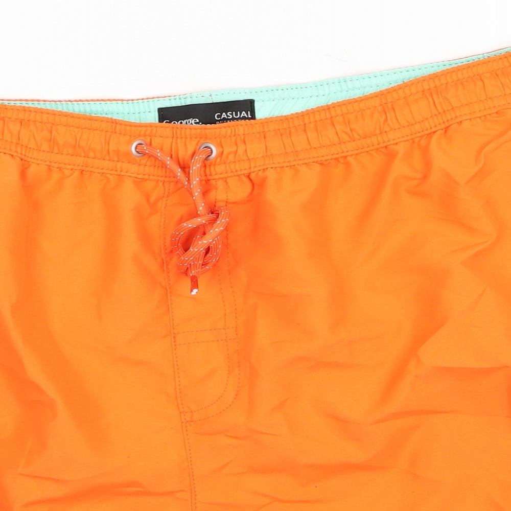 George Mens Orange   Bermuda Shorts Size XL
