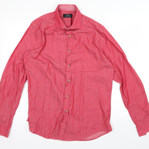 Taylor & Reece Mens Red    Button-Up Size M