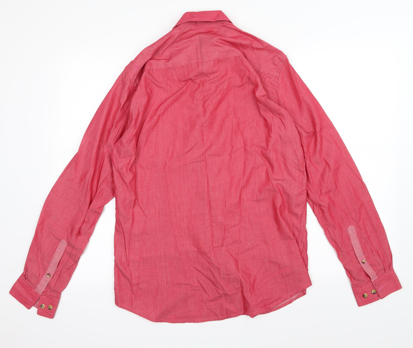 Taylor & Reece Mens Red    Button-Up Size M